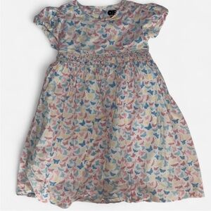 Question Everything Butterfly Print Kids Dress